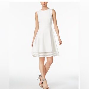 Liz Claiborne White Sleeveless Mini Dress